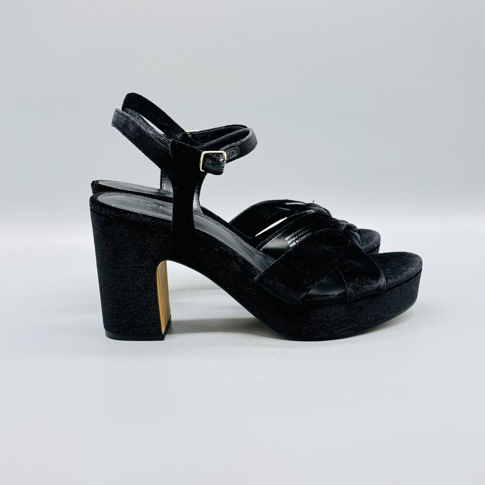 J. Crew Black Velvet Heels